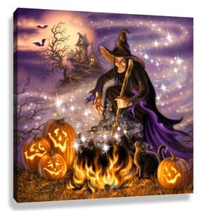 All Hallow's Eve Pizazz Print with Dazzling Crystals