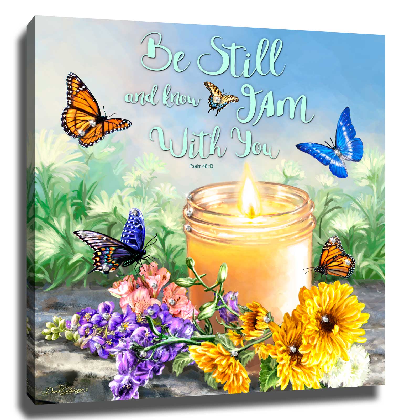 I Am with You Pizazz Print with Dazzling Crystals