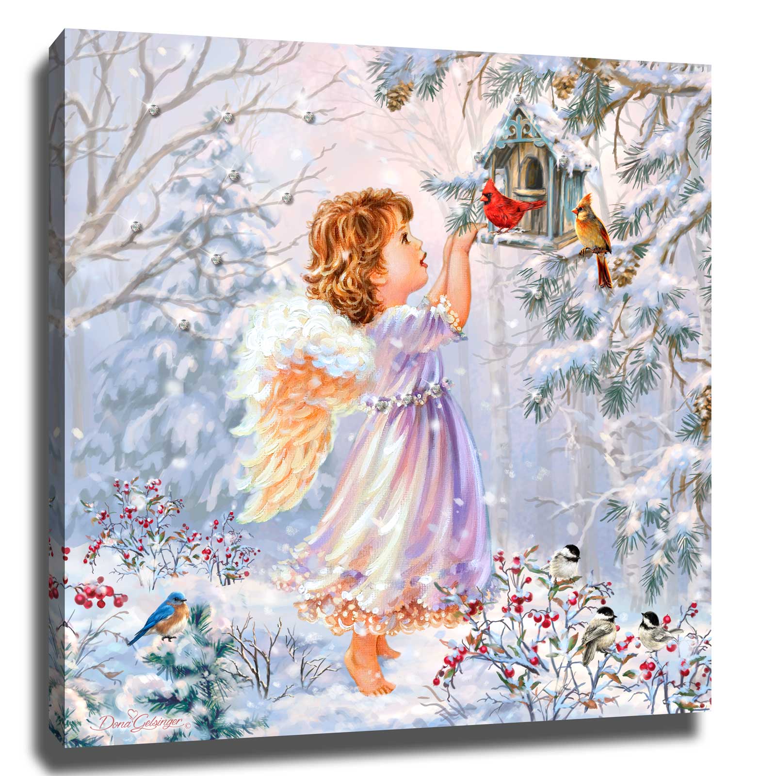 Little Winter Friends Pizazz Print with Dazzling Crystals