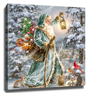 Saint Nicholas Pizazz Print with Dazzling Crystals