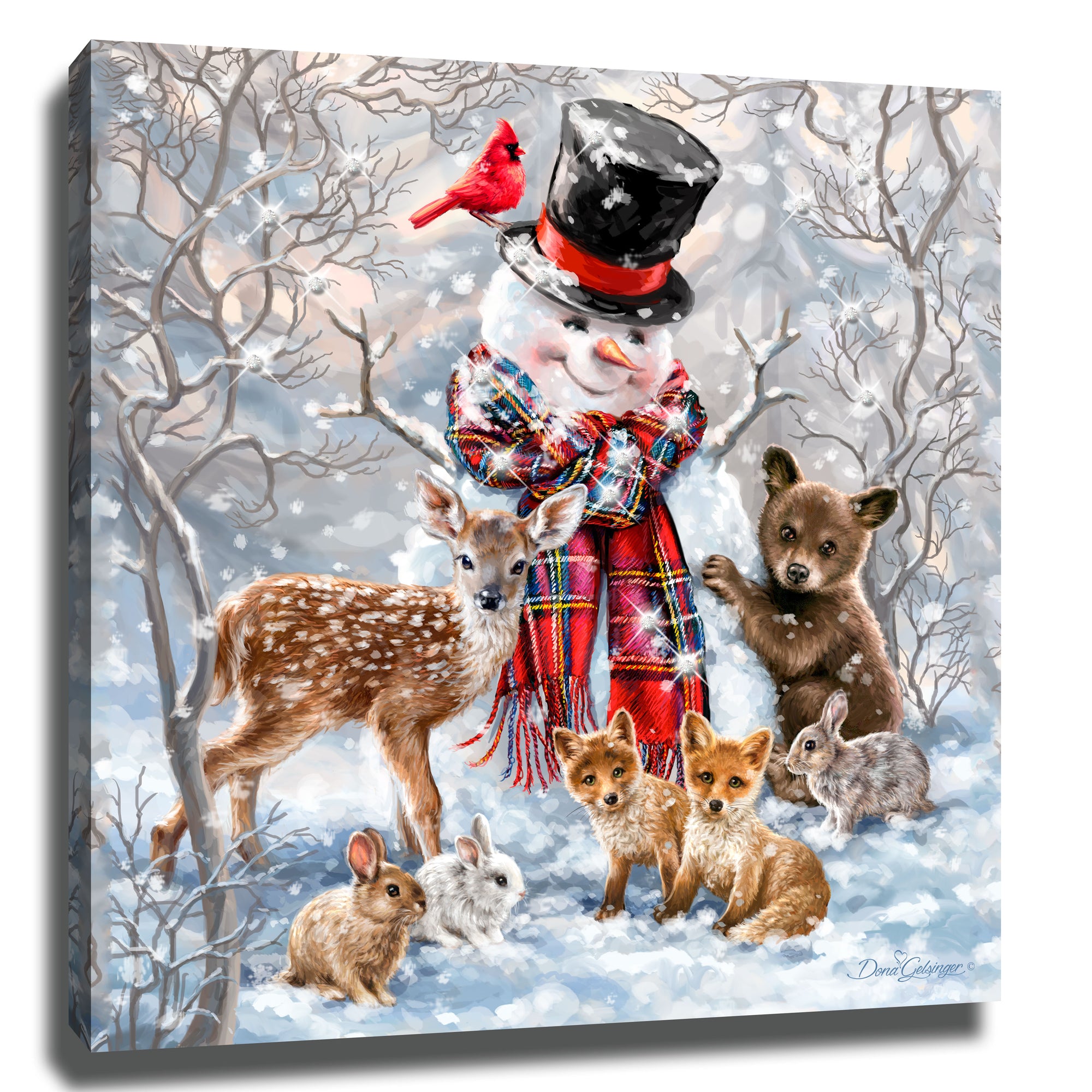 Forest Friends Pizazz Print with Dazzling Crystals
