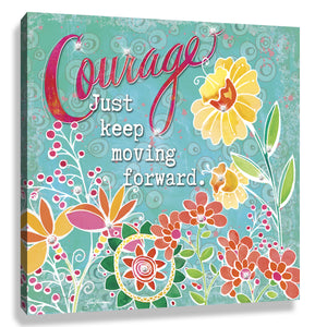Courage Pizazz Print with Dazzling Crystals