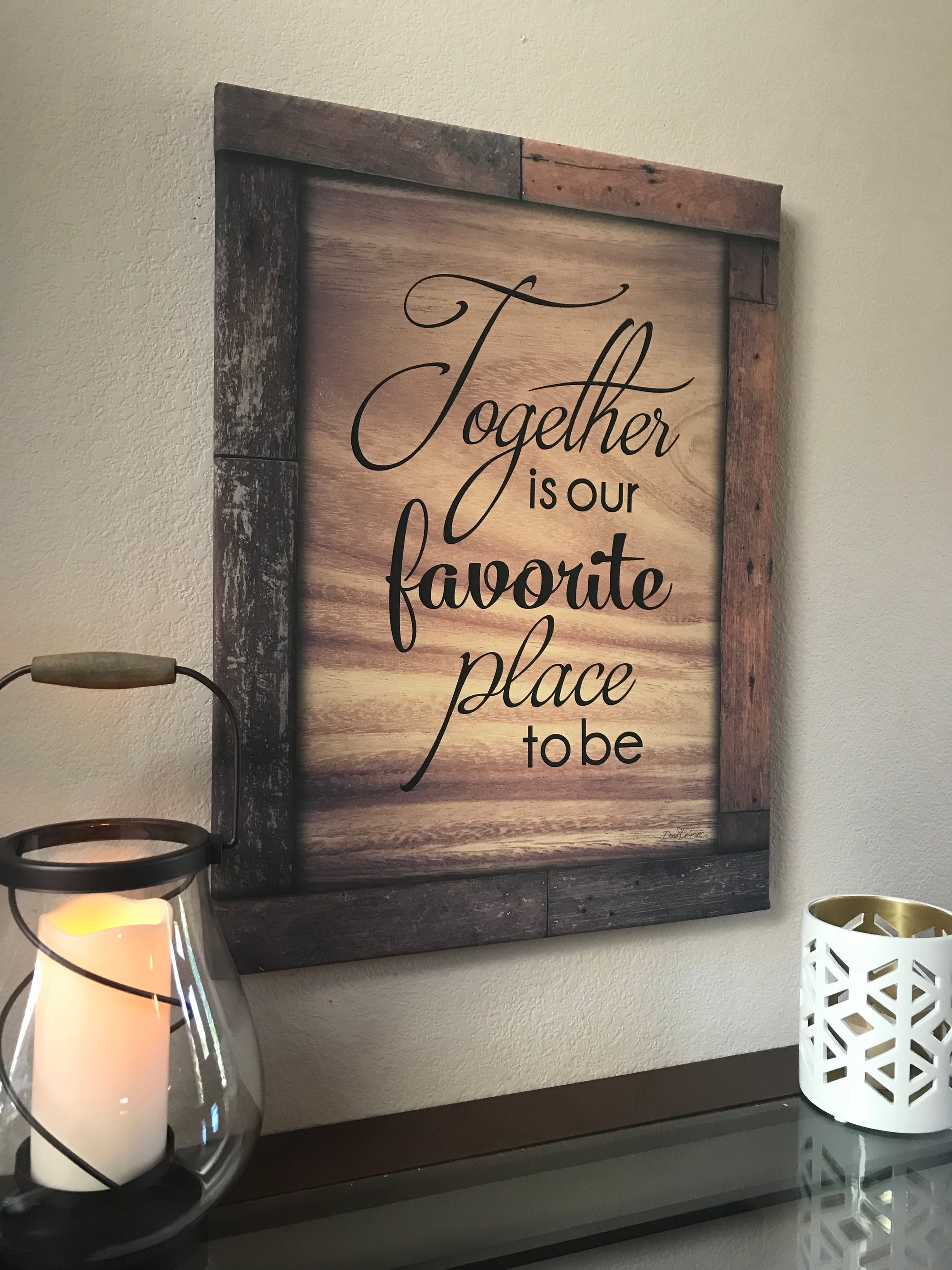 With its elegant design and charming message, this piece of decor is the perfect addition to any room in your home.