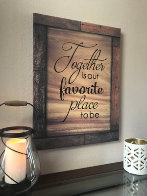 With its elegant design and charming message, this piece of decor is the perfect addition to any room in your home.