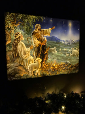 Shepherds Afield 18x24 Fully Illuminated LED Wall Art